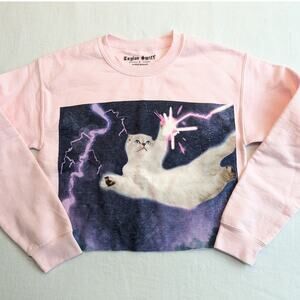 Taylor Swift Size S Cropped Sweatshirt Olivia Lightning Cat Reputation Era